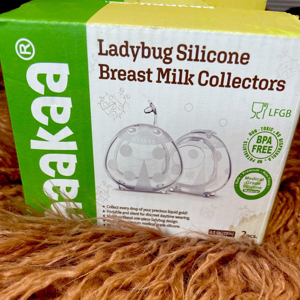 NWOT Haakka Lady bug silicon breastmilk collectors